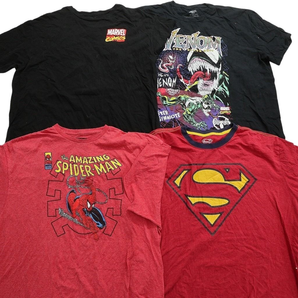 古着卸 まとめ売り マーベル DCコミック 半袖Tシャツ 16枚セット