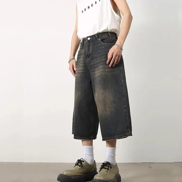 デニムパンツ 7分丈 ショートパンツ ハーフパンツ メンズ