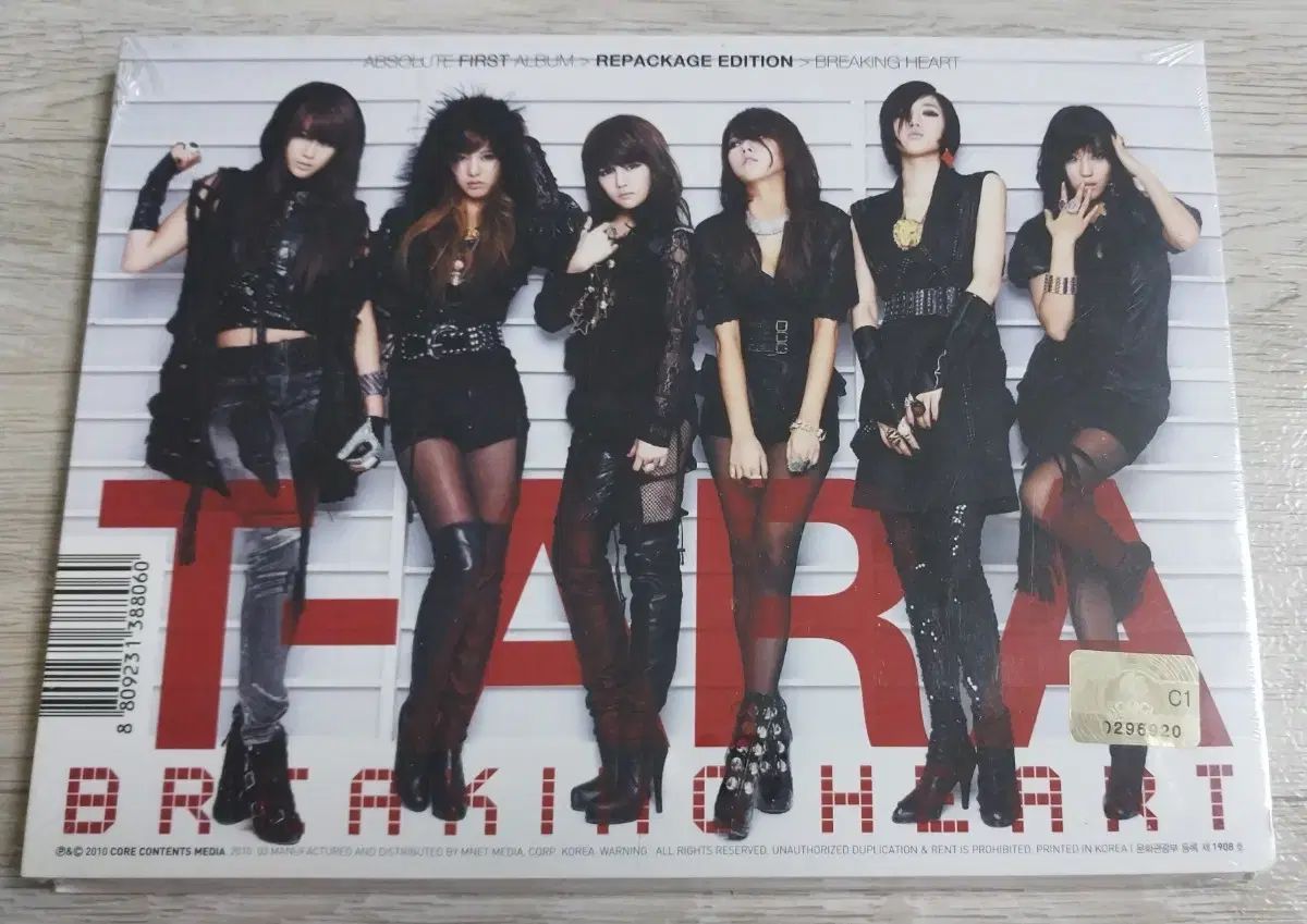 未開封 T-ARA(ティアラ) 1 家 リパッケージ Breaking Heart 初版 CD 