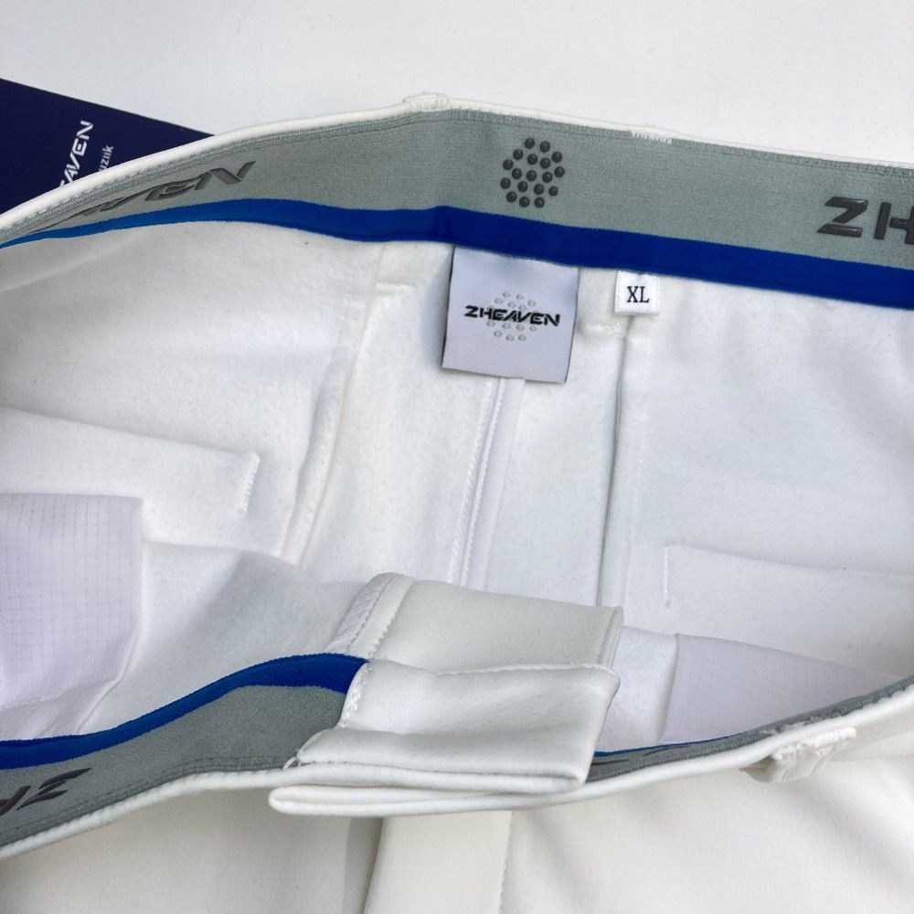 サイズ：XL muziik 2 HEAVEN 裏起毛 ストレッチパンツ ホワイト系