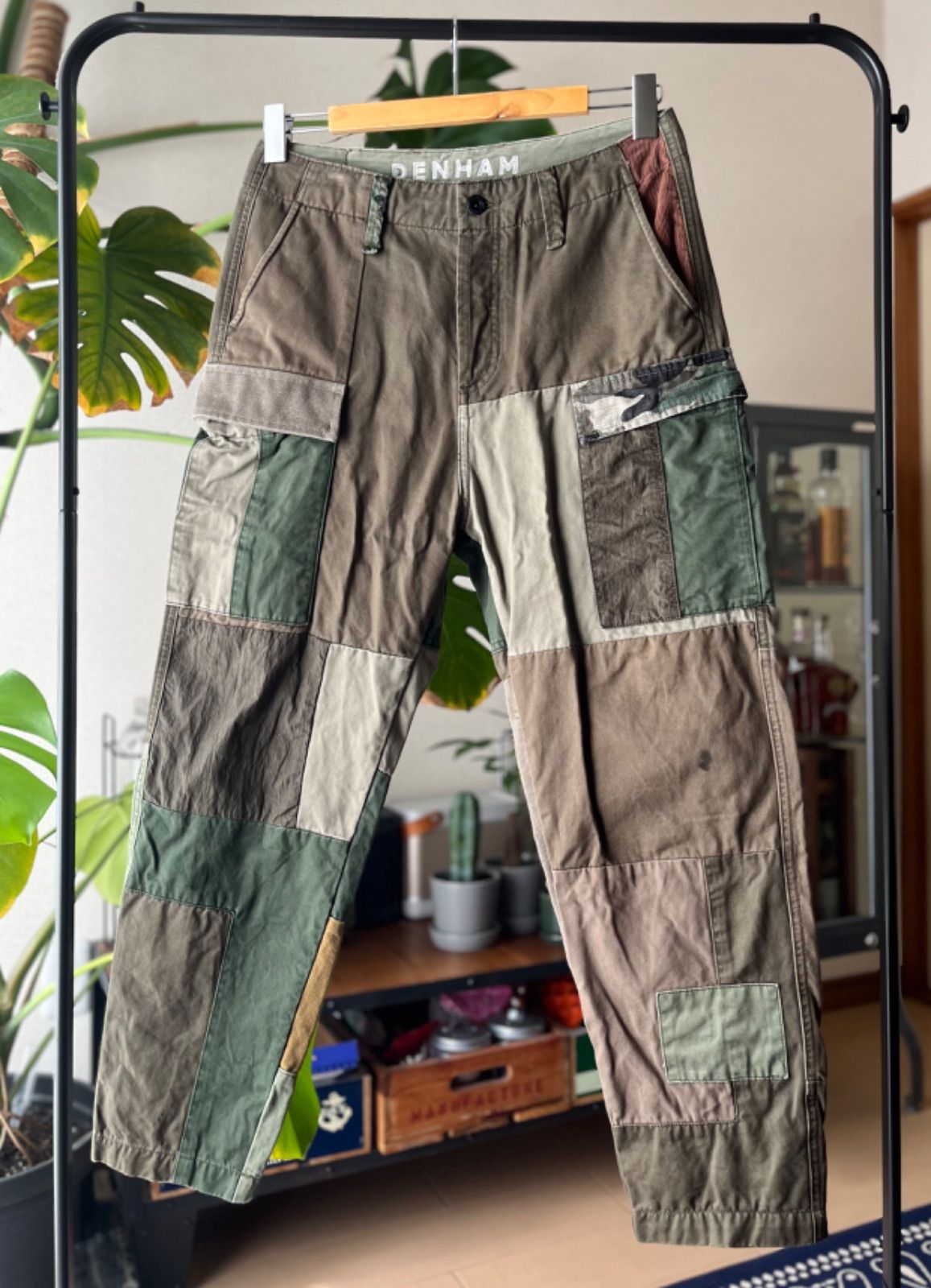 DENHAM カーゴパンツ ナイロン混 ネイビー サイズL　3114223 DENHAM カーゴパンツ ナイロン混 ネイビー サイズL 3114223 デンハム
