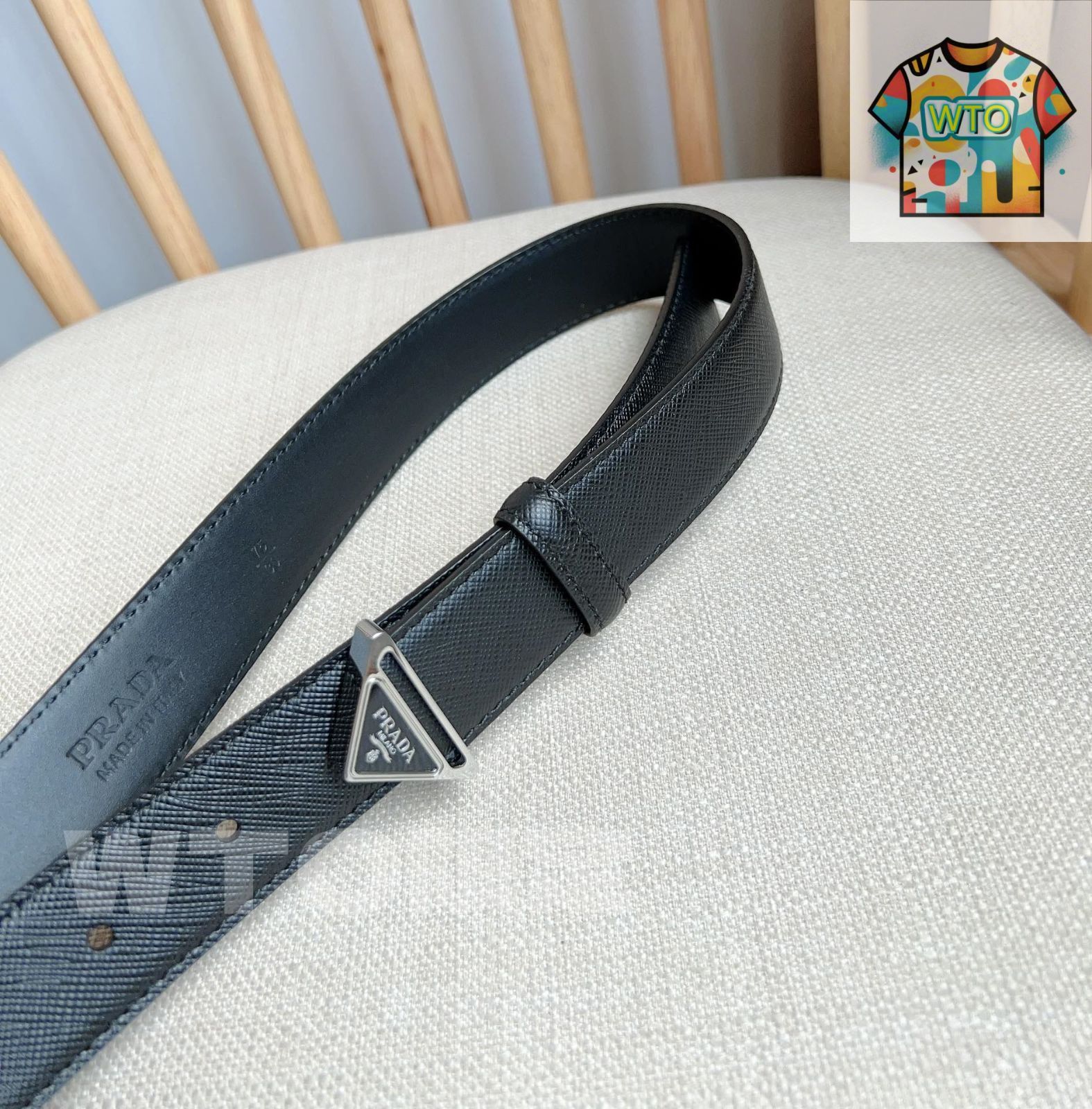 プラダ/PRADA ブラック ベルト プラダ PRADA ベルト レディース 75 ブラック 1CC476 053 F0002