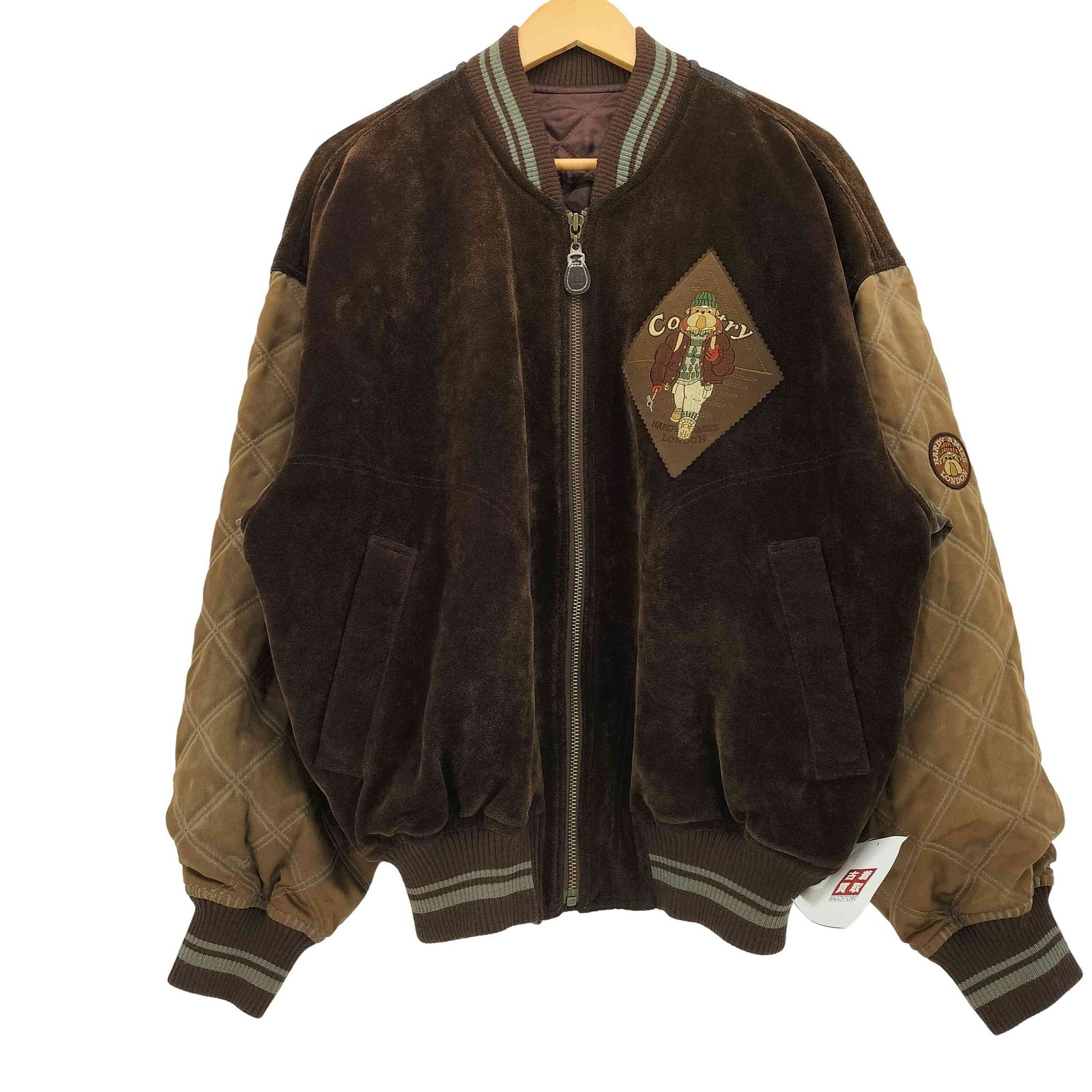 ハーディエイミス HARDY AMIES SPORT ロゴパッチ フェイクレザー