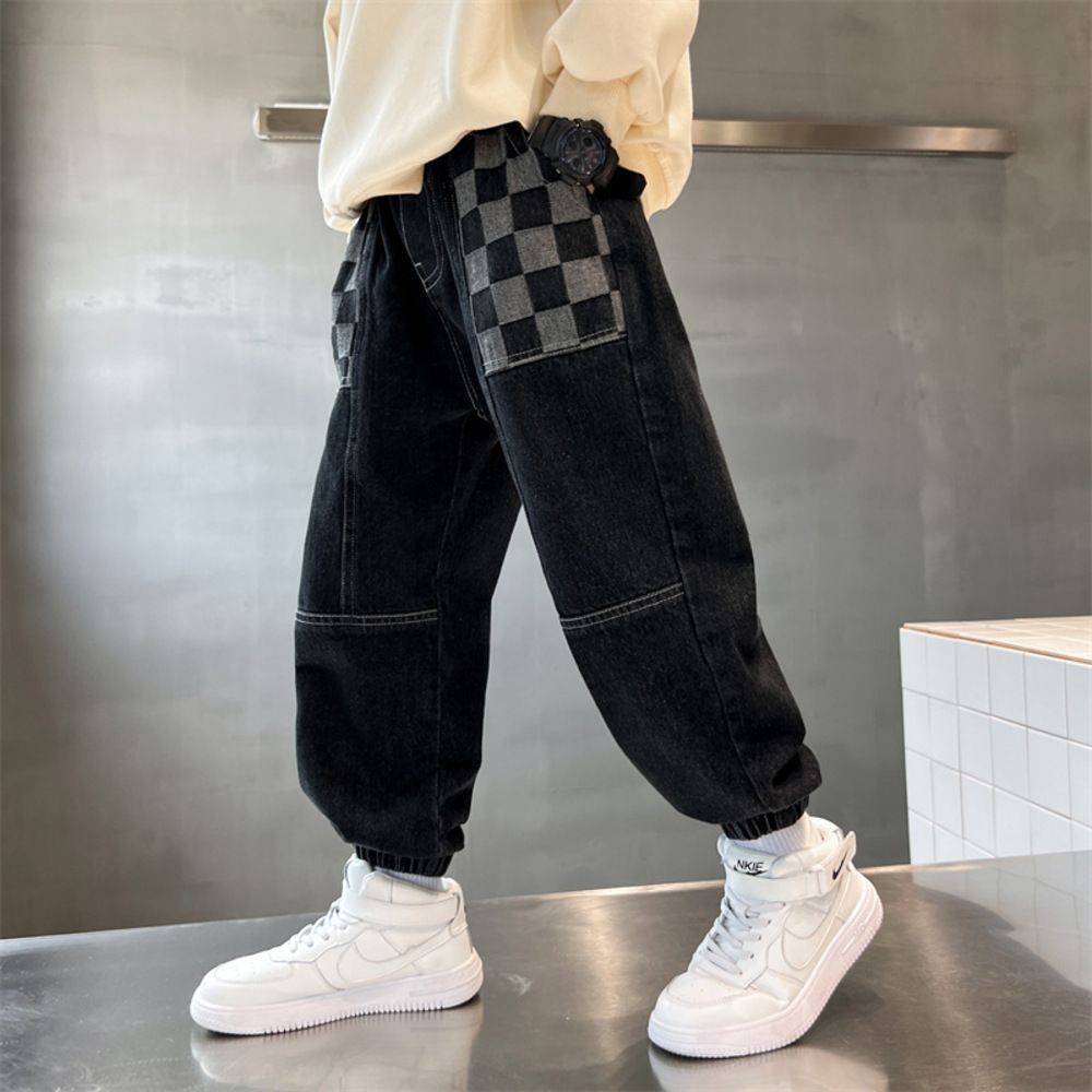 H  170cm  キッズデニムパンツ 長ズボン デニムパンツ キッズ 長ズボン デニム パンツ ズボン ロングパンツ ワイドパンツ デニムワイドパンツ ワイド 伸縮性 ストレッチ 綿 子供 子ども こども 