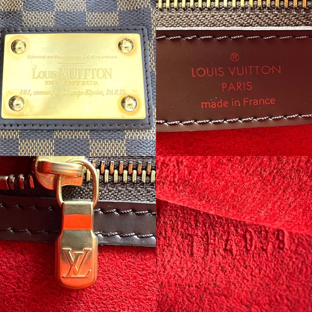 【限定価格】LOUIS VUITTON ルイヴィトン トートバッグ ダミエ ハムステッドMM ハンドバッグ ブラウン 茶 鞄 かばん N51204    ゴールド金具 レディース【品】