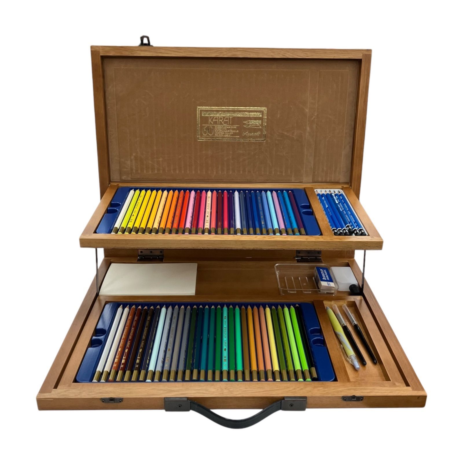 186000 現状品 STAEDTLER ステッドラー 60色 カラト アクェレル水彩色