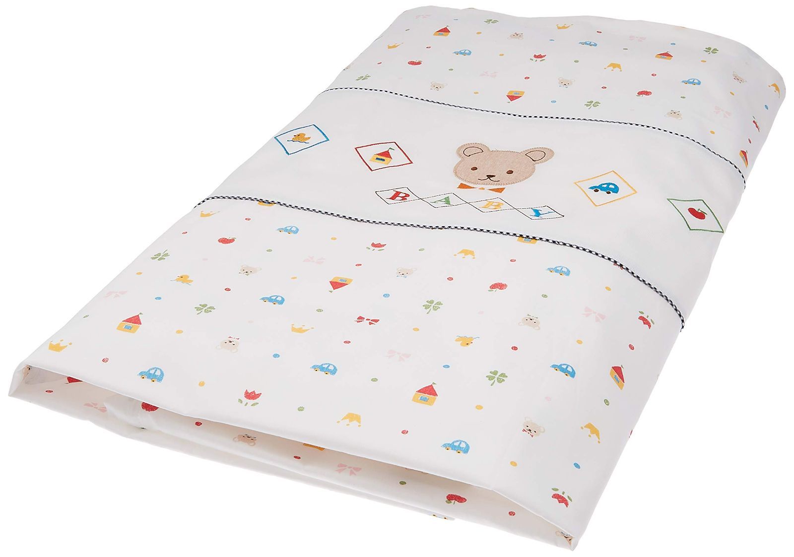 西川産業 babypuff 洗えるシリーズ！ 掛けカバーリング ホワイト LJE6801022-W LP9020