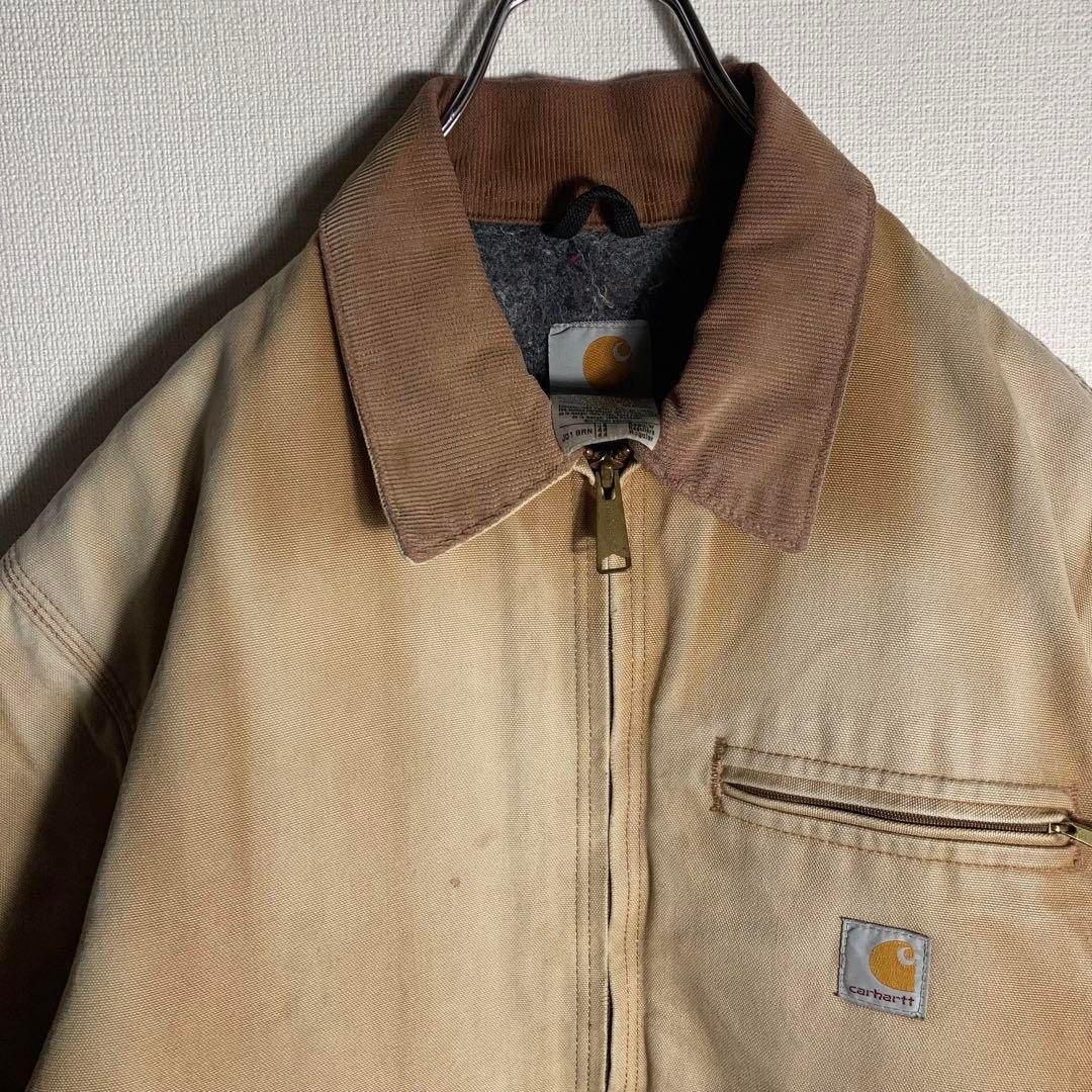 USA製】Carhartt デトロイトジャケット ベージュ M - メルカリ