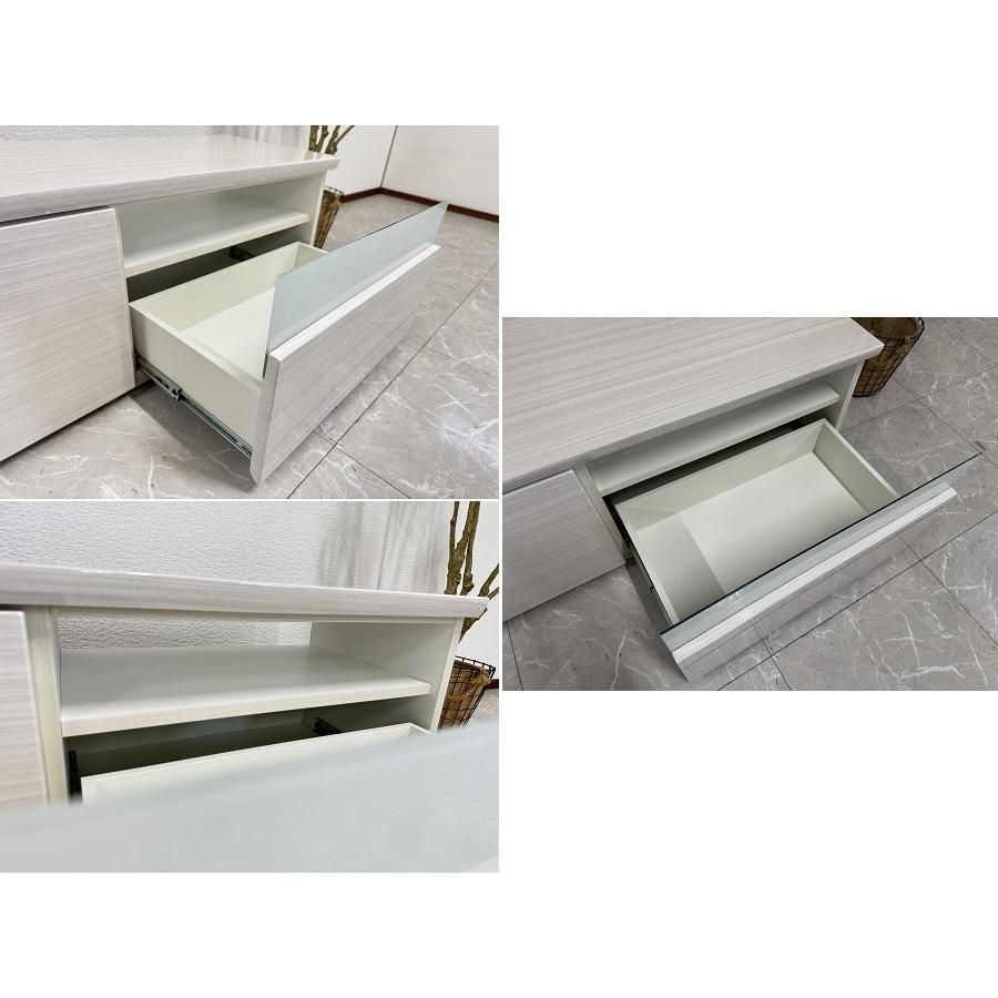 テレビボード 木製 イタリア 猫脚 象嵌 テレビ台 120cm ローボード