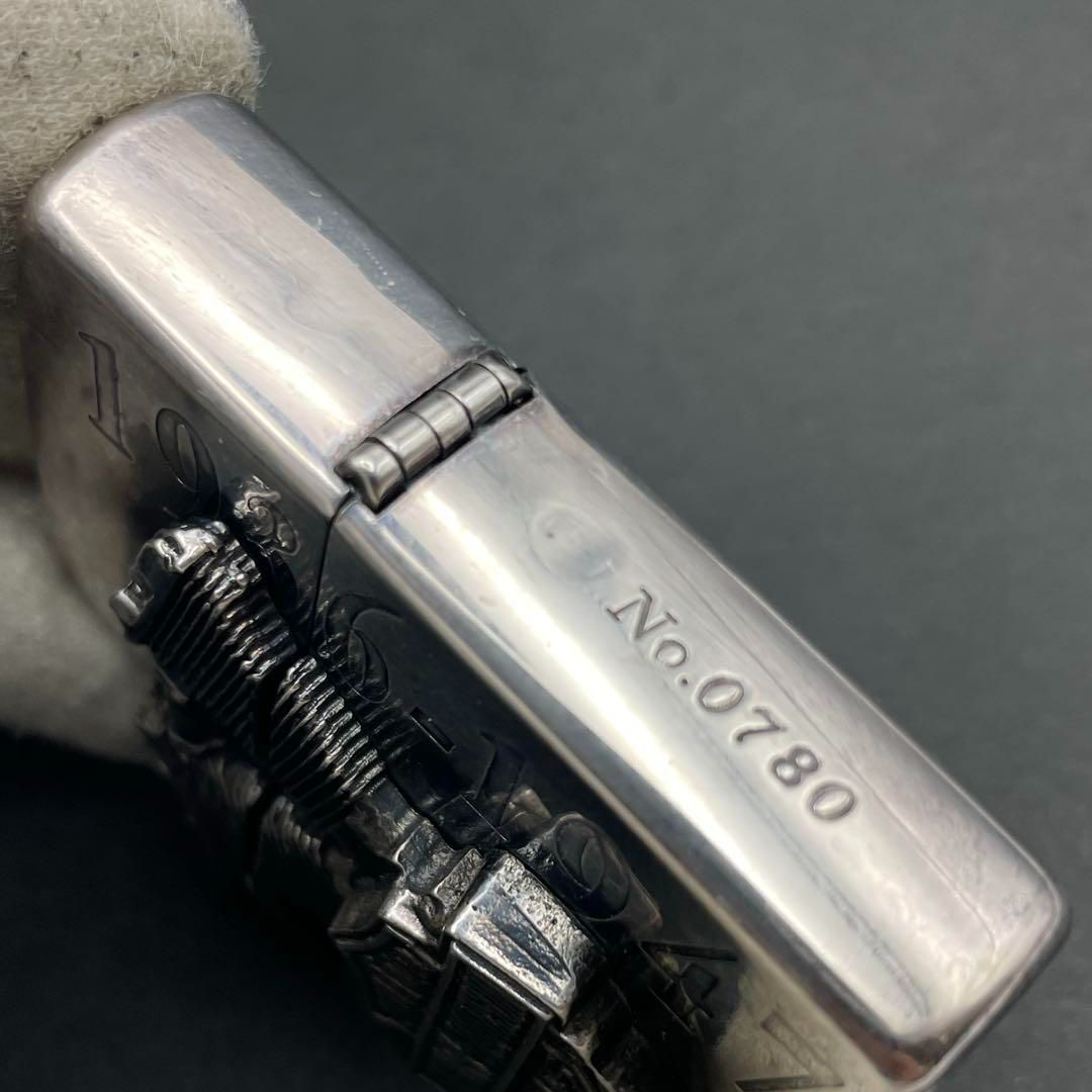 Zippo ハーレーダビッドソン ナックルヘッドエンジン 立体メタル貼り