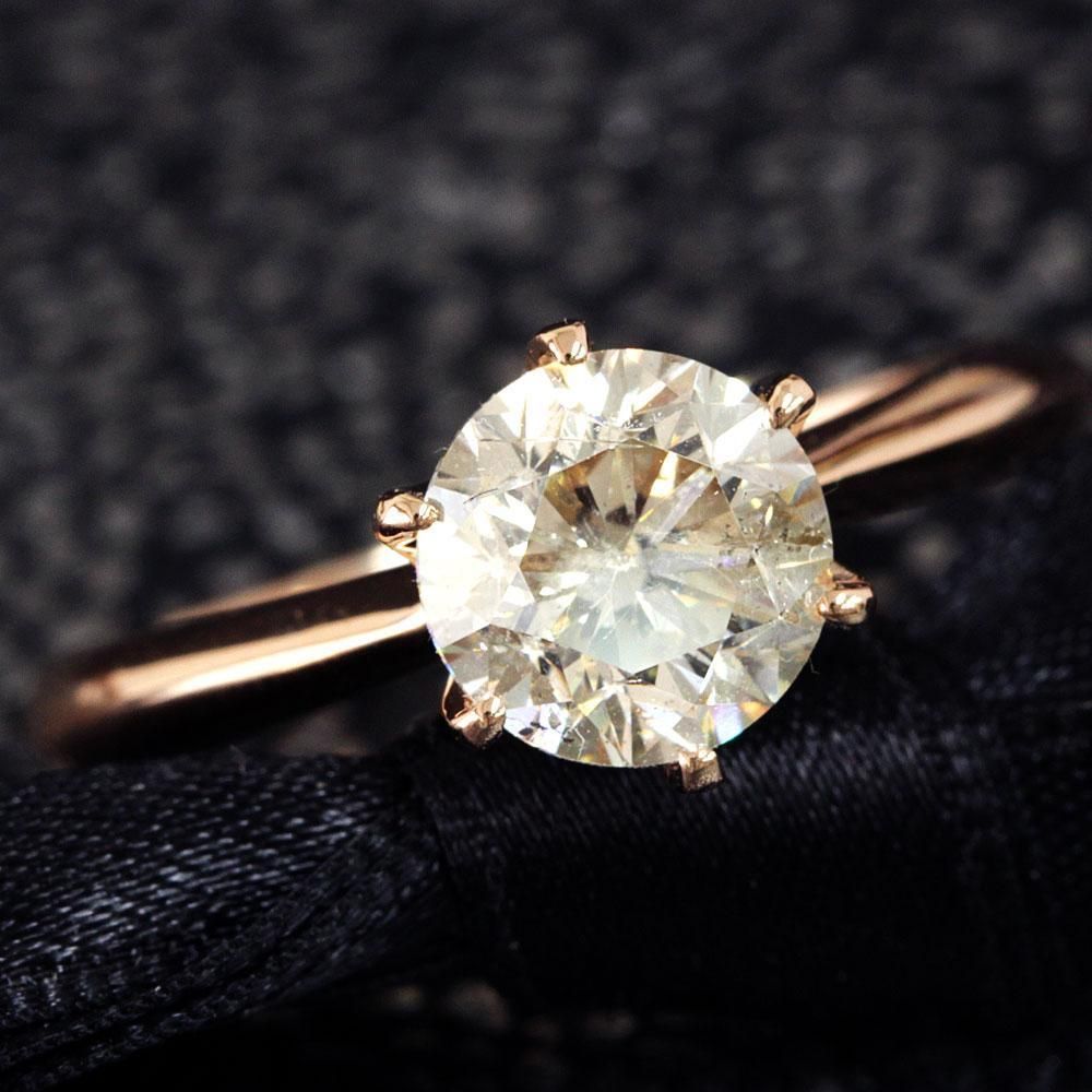 ギラギラ！テリ存在感抜群！2ct ダイヤモンド F VS GOOD ピアス 鑑