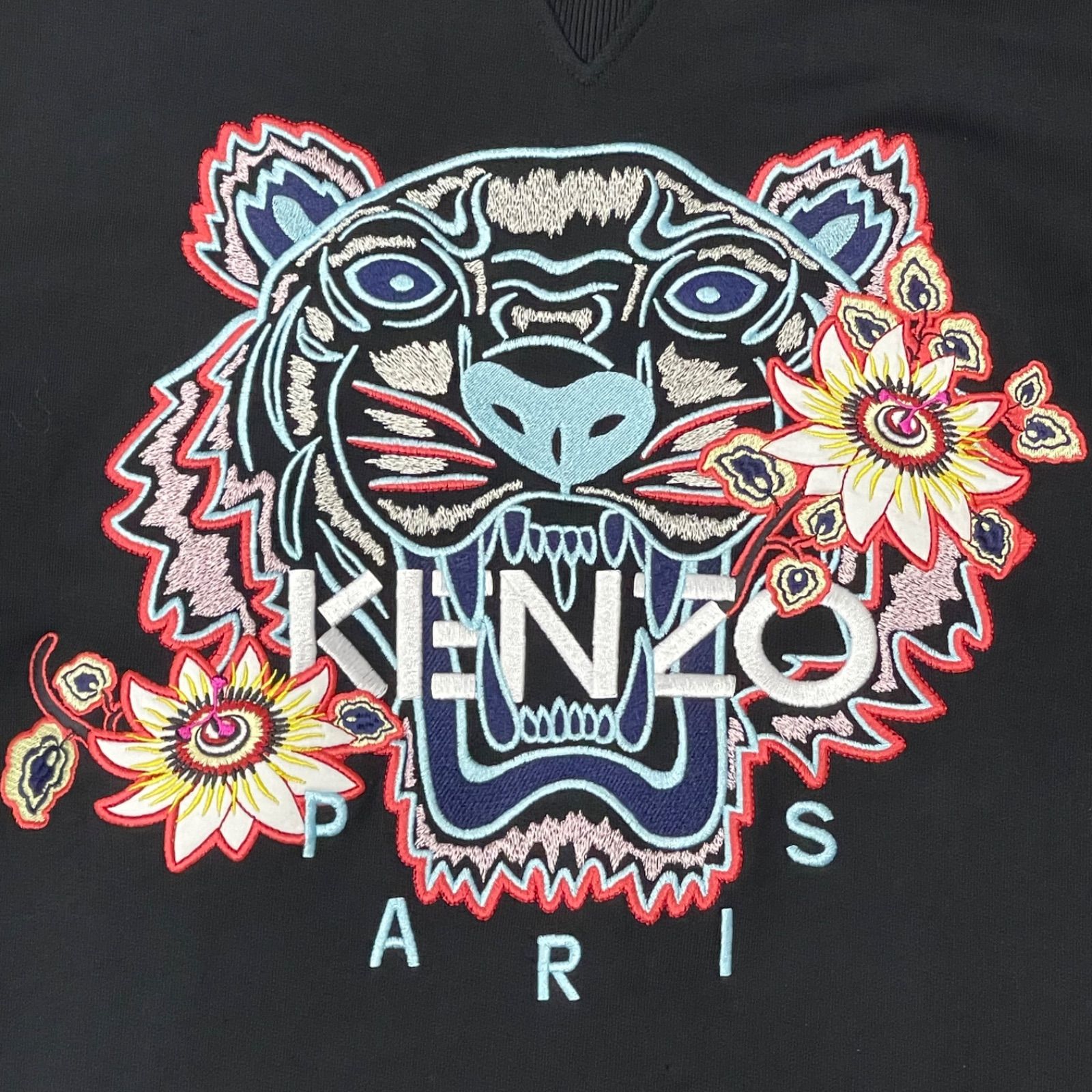 KENZO ケンゾー トラ刺繍 パーカー 黒 【公式通販】