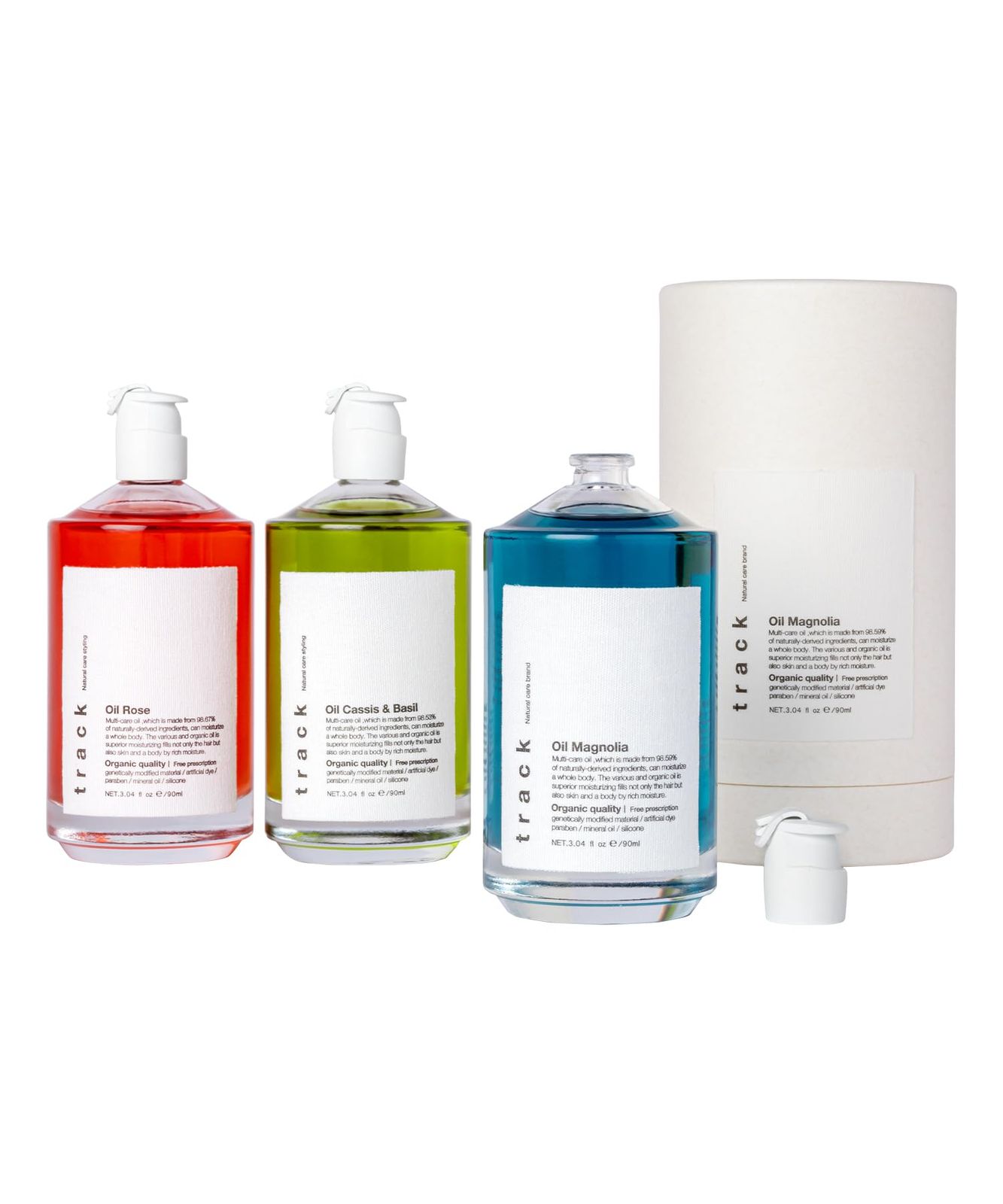 トラック オイル カシス＆バジル、ローズ 90ml セット販売 トラック