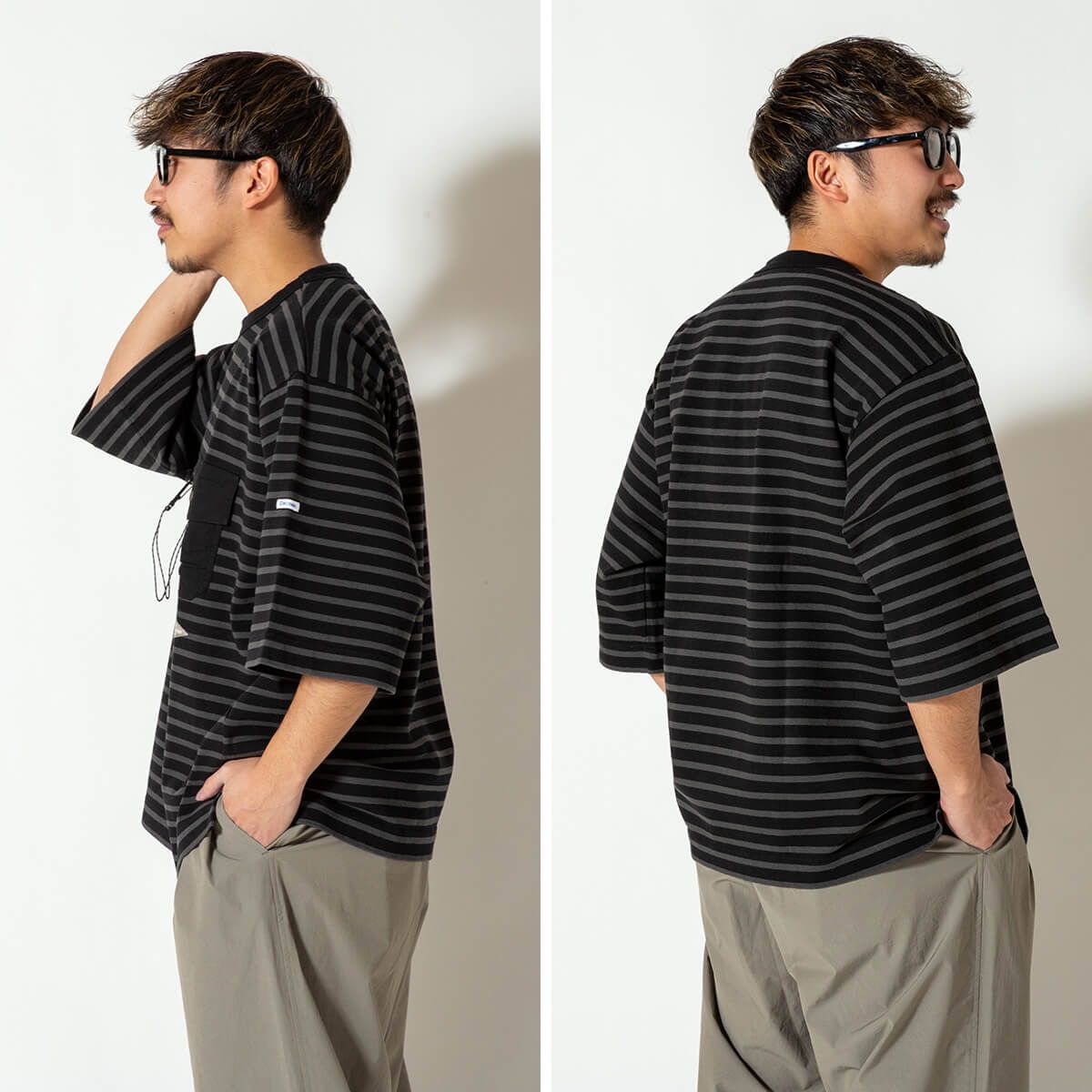 and wander アンドワンダー オーシバルH/S T バスクシャツ and wander（アンドワンダー） オーシバルH/S T ユニセックス