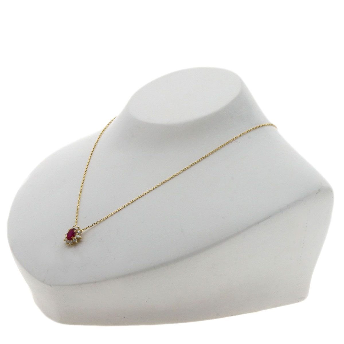 MIKIMOTO ミキモト ルビー ダイヤモンド ネックレス K18YG