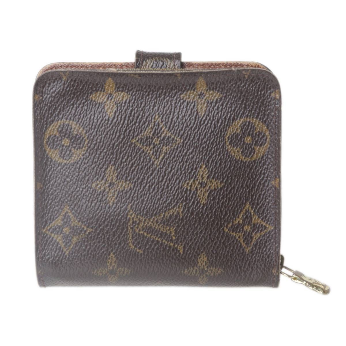 ルイヴィトン 二つ折り財布 モノグラム コンパクトジップ M61667 ルイヴィトン 二つ折り財布 モノグラム コンパクトジップ M61667