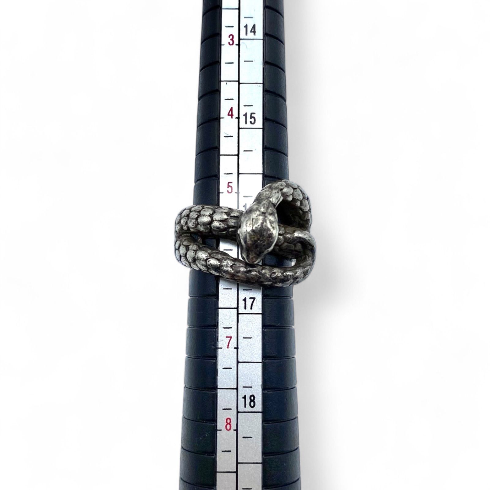 silver925 銀製 リング 18号 80s ヴィンテージ ドットパターンSterling 