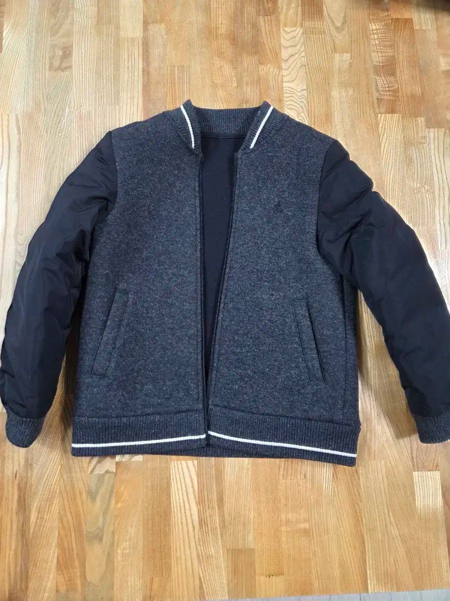 BEAN POLE ビーンポール キッズ ダウン ダウンベスト＋スタジャン風 ブルゾン セット 145