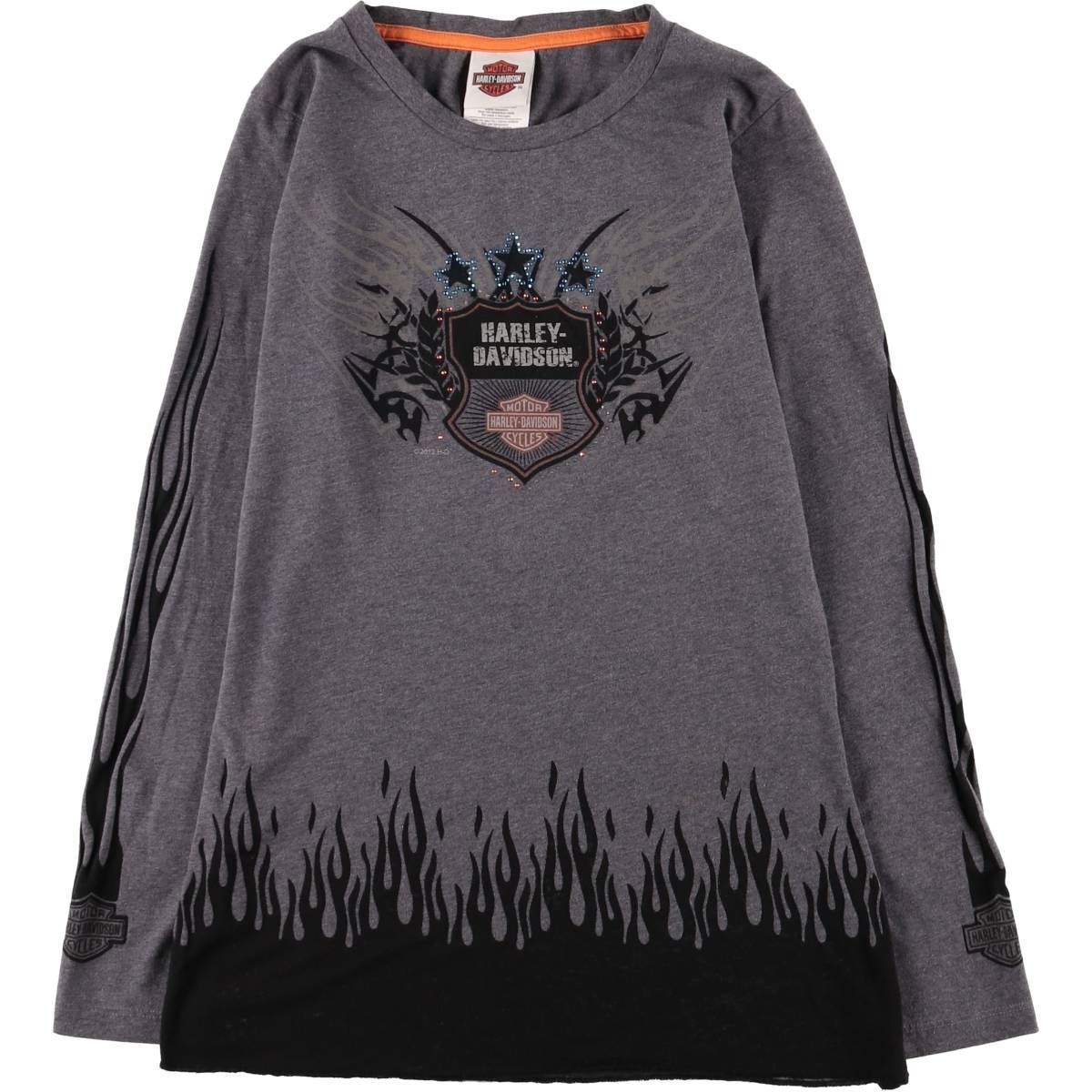 古着 ハーレーダビッドソン Harley-Davidson ファイヤーパターン