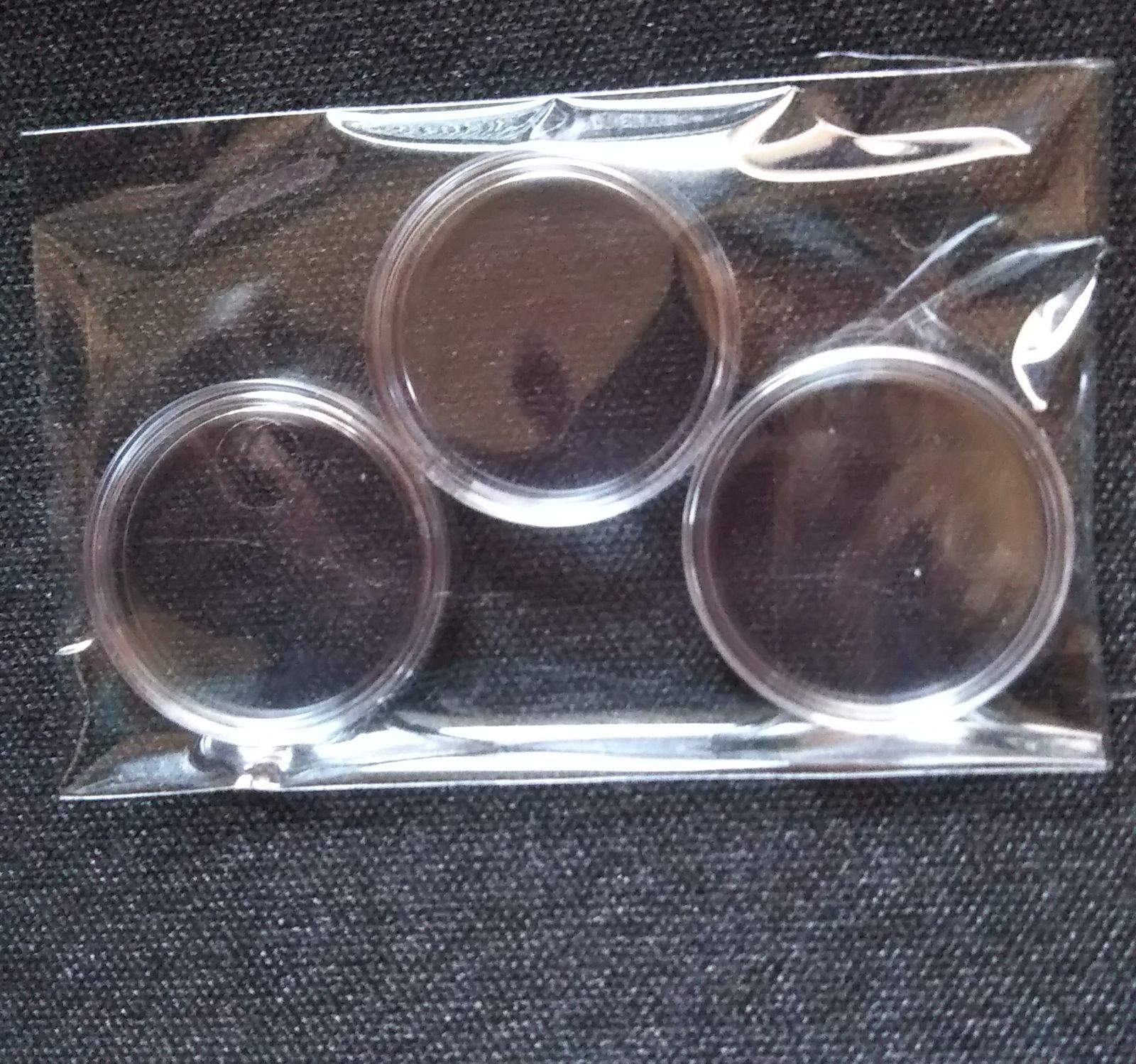 コイン用 記念硬貨用 プラスチックケース コインカプセル ３個