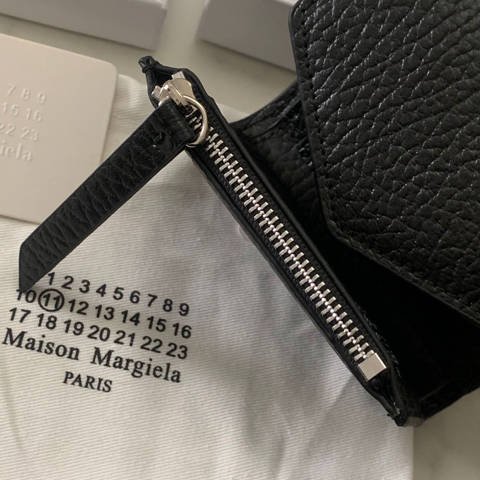 [新品]Maison Margiela メゾンマルジェラ 折り財布 ブラック