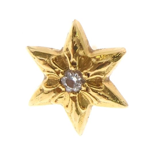 CHROME HEARTS (クロムハーツ) 22K CO STAR DIA スタースタッド