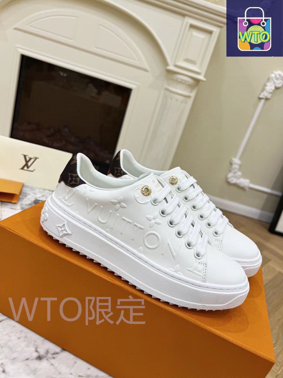 LOUIS VUITTON ホワイト モカシン　新品未使用 中古・古着通販】LOUIS VUITTON (ルイ ヴィトン) モノグラム