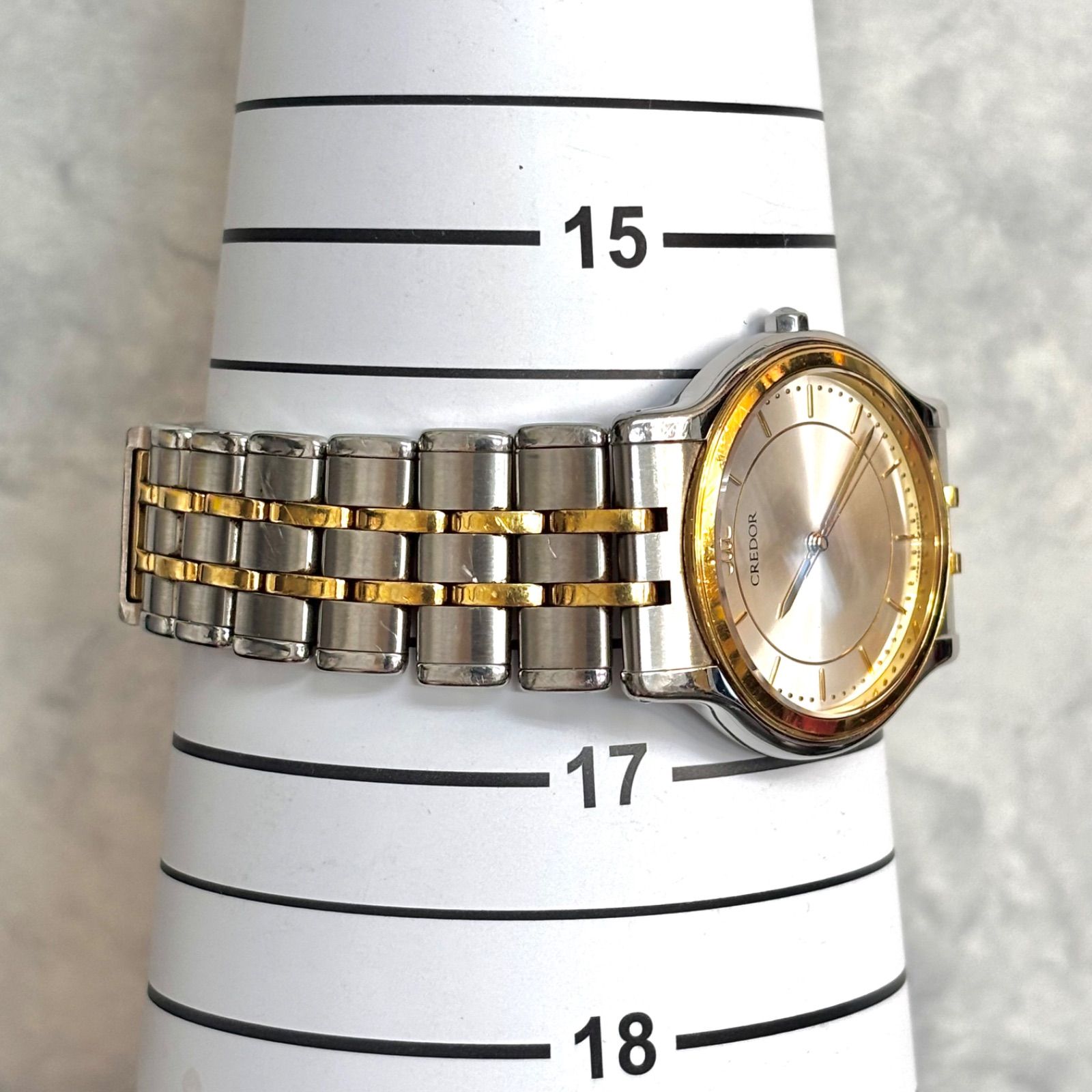 美品⭐️ SEIKOセイコー】 CREDOR クレドール 9571-6020 18KTベゼル(裏 