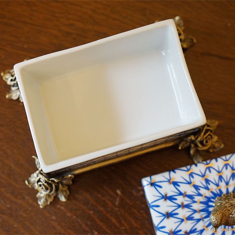 随時更新中！ インテリア雑貨 ボックス 鳥 置物 オブジェ 陶器 鳥 小物入れ 手彩色 ハンドペイント テーブルウェア 小物入れ おしゃれ 激安大特集！