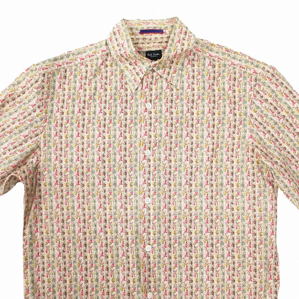 Paul Smith ポールスミス 小花柄 ストライプ シャツ ドレス
