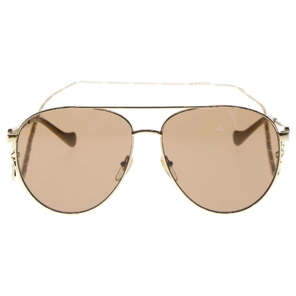 GUCCI アイウェアチェーン付き ティアドロップ サングラス GG1088S グッチ サングラス GUCCI GG1088S 001 61サイズ ティアドロップ