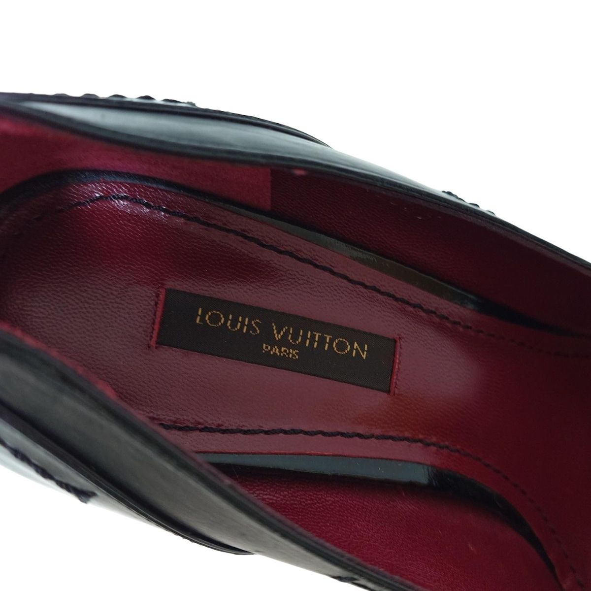 LOUIS VUITTON ルイヴィトン パンプス ブラック 37 LOUIS VUITTON（ルイヴィトン）パンプス 黒 サイズ:EU34 1/2