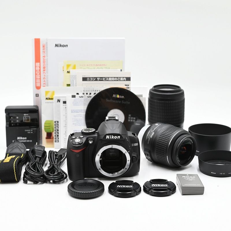 Nikon D3000 ダブルズームキット Nikon - Nikon ニコン D3000