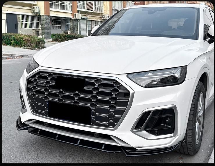 アウディ Q5 FY S-line 後期 2020-2025 フロントリップ スポイラー エアロ フロントアンダーリップ 外装 改装パーツ
