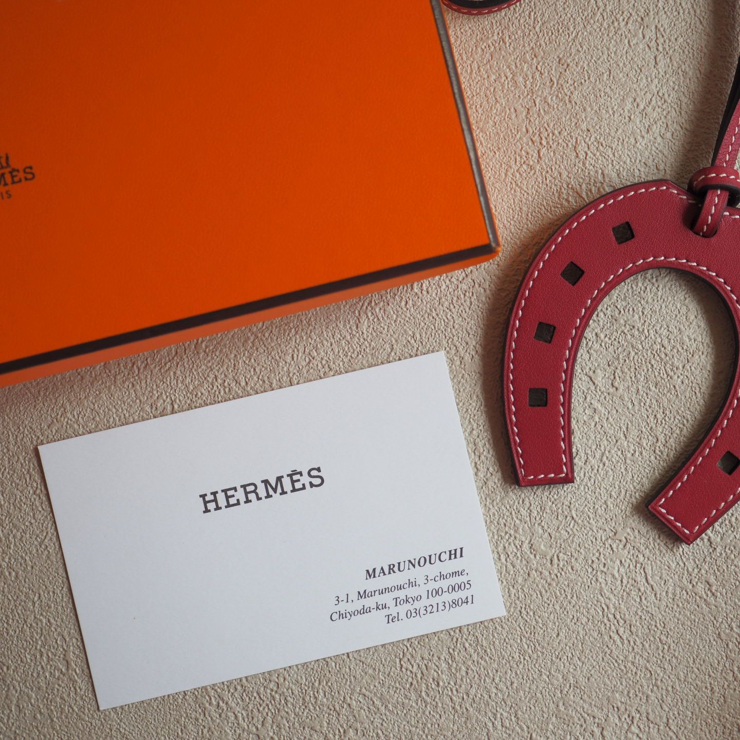 未使用極美品☆ エルメス HERMES パドックシュバル チャーム 馬蹄