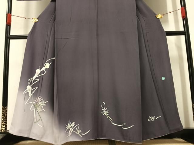 平和屋着物○本加賀友禅作家 松島 由美 訪問着 草花文 暈し染め さが美