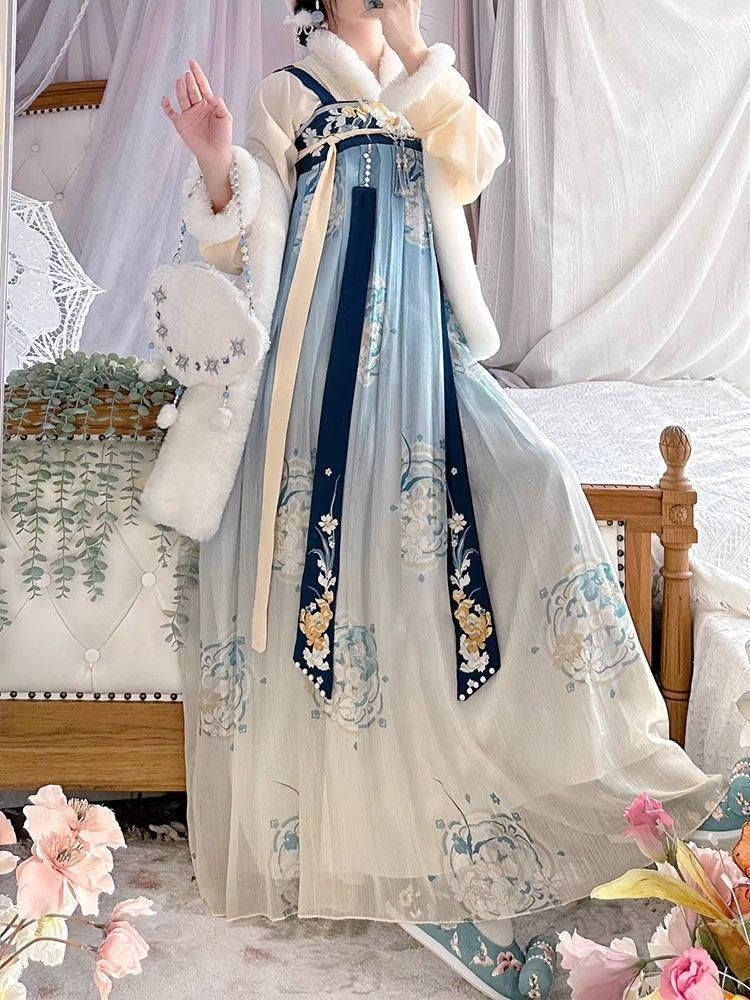 HF-47 豪華刺繍 漢服 かんふく 古風衣装 レトロ風 中華ロリータ コスプレ ワンピース 唐装 仙女服 中華風 美しい刺繍 LNAILSPERTH_COM