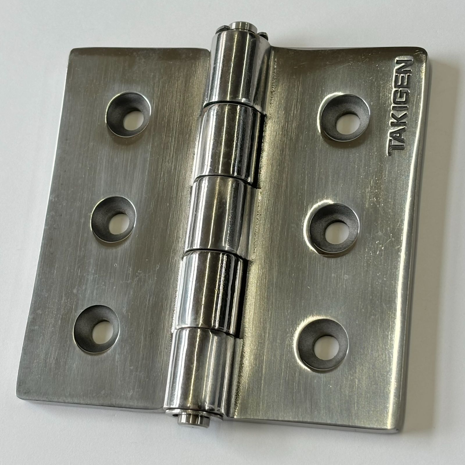 在庫処分】TAKIGEN タキゲン 重量用平型蝶番 ステンレス B-101064-1