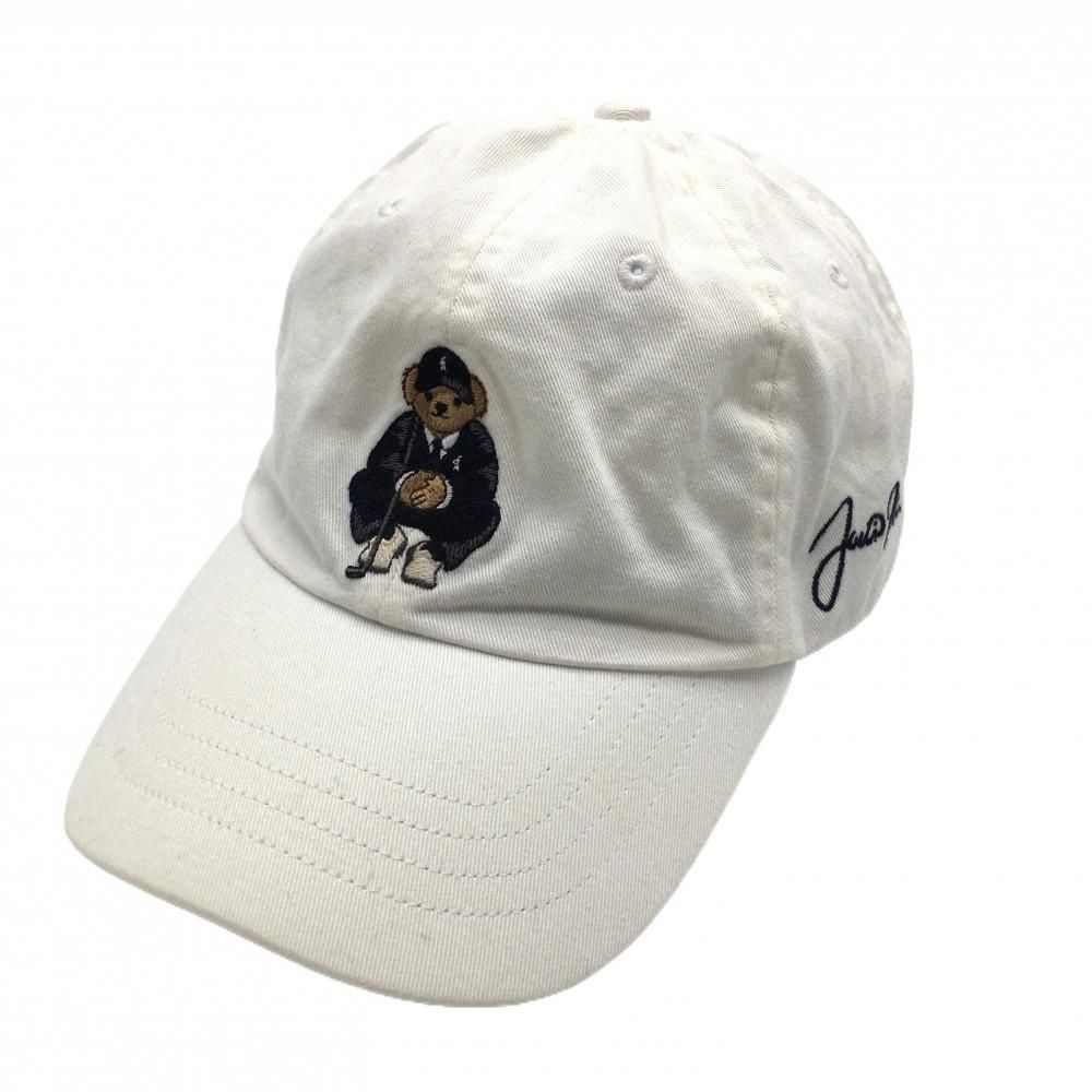 ポロゴルフ ラルフローレン キャップ 白 ベア ゴルフウェア Ralph