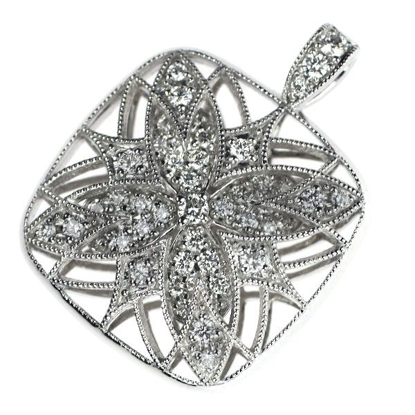 ミキモト K18WG ダイヤモンド ペンダントトップ 0.48ct - メルカリ 