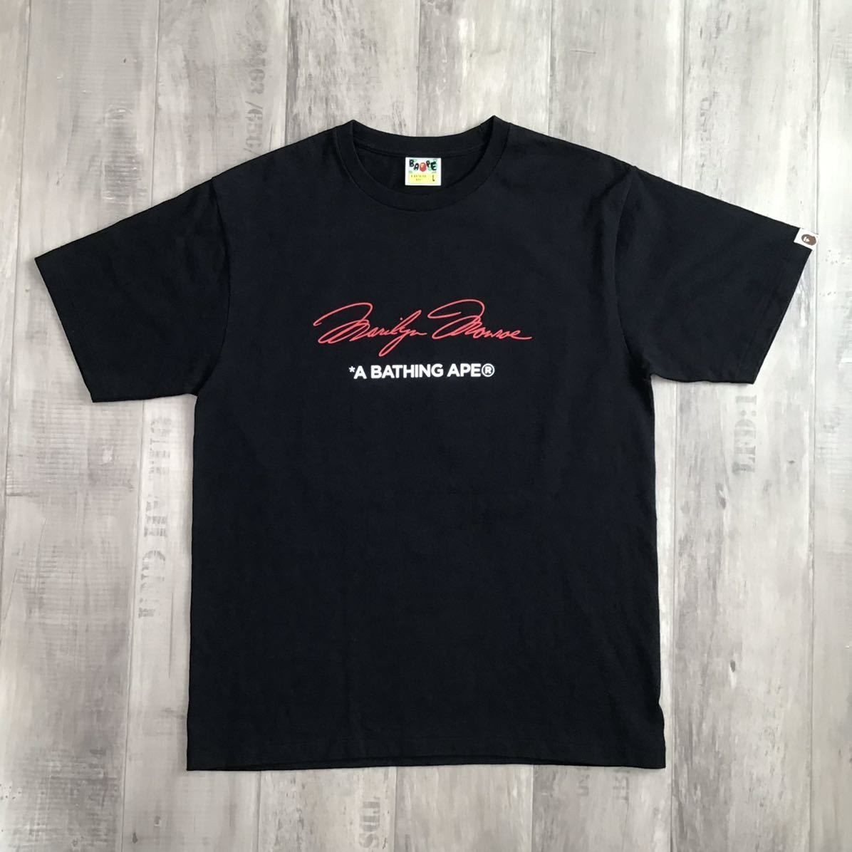 マリリン モンロー × BAPE ABC camo Tシャツ Lサイズ a bathing