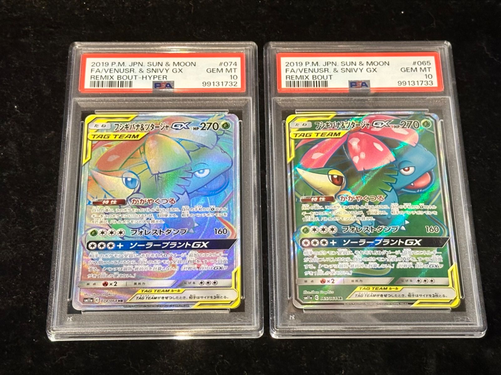 連番〔PSA10〕フシギバナ＆ツタージャGX【HR】{074/064} [その他