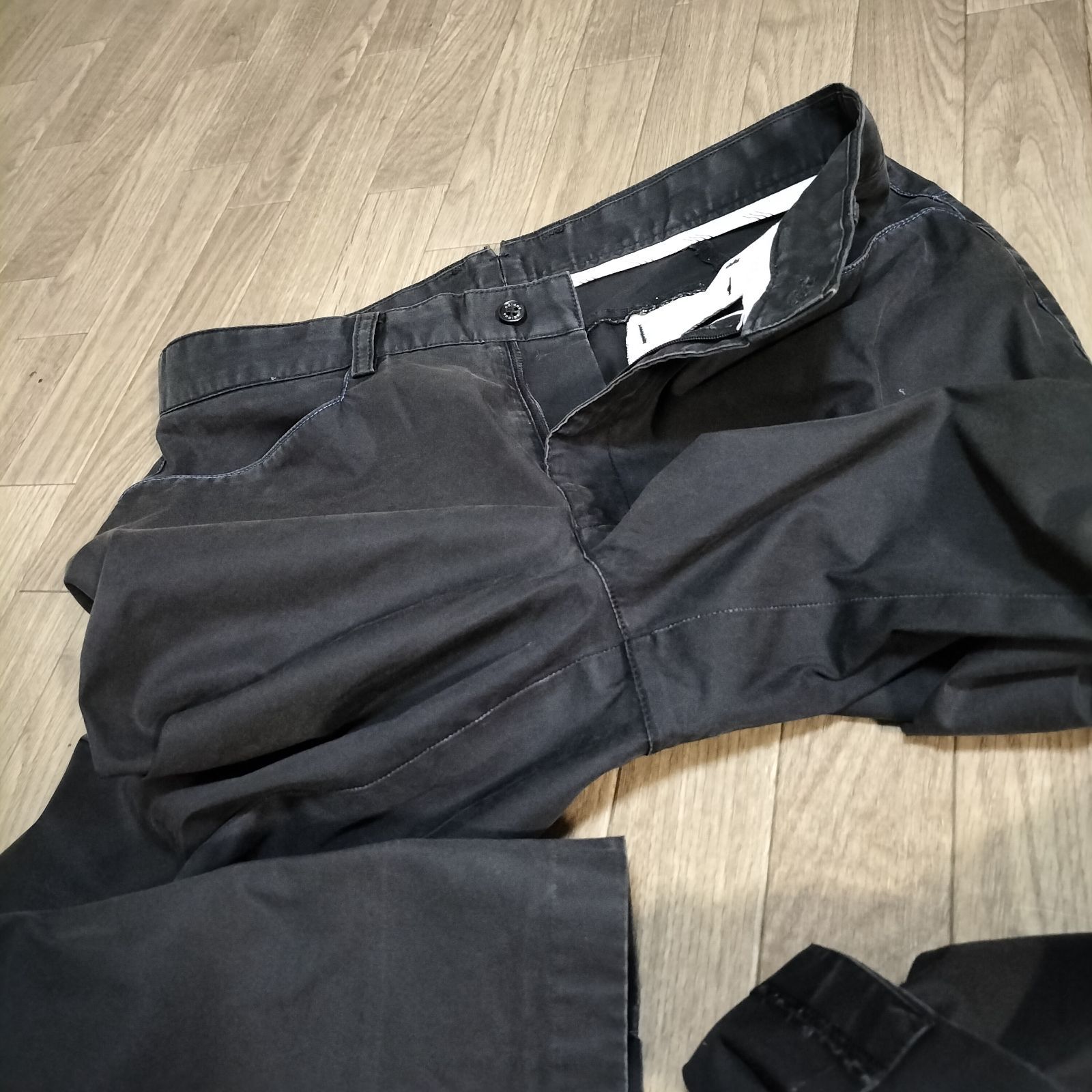 ✴️adidas × TaylorMade　ゴルフパンツ　万国旗タグ　黒　W85 ☆old adidas golf 万国旗タグ チノパン スラックス ゴルフパンツ