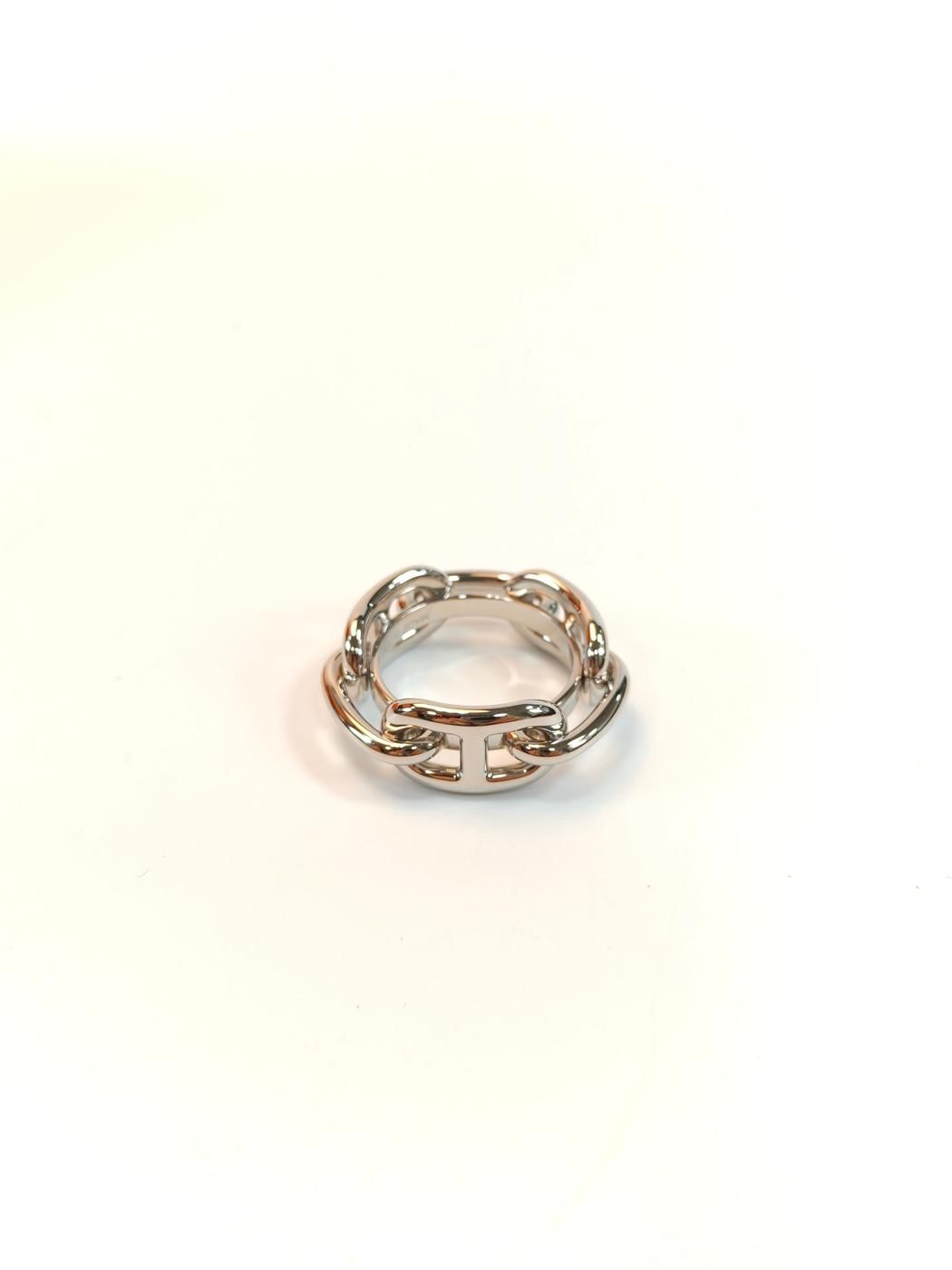 HERMES エルメス ルカデ シェーヌダンクル スカーフリング シルバー