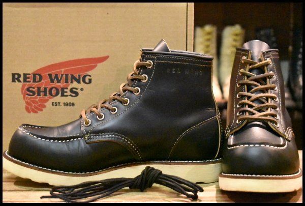 7.5E 13年 レッドウィング 9874 アイリッシュセッター ブラック クローンダイク モック 編み上げ ブーツ redwing HOPESMORE FI094