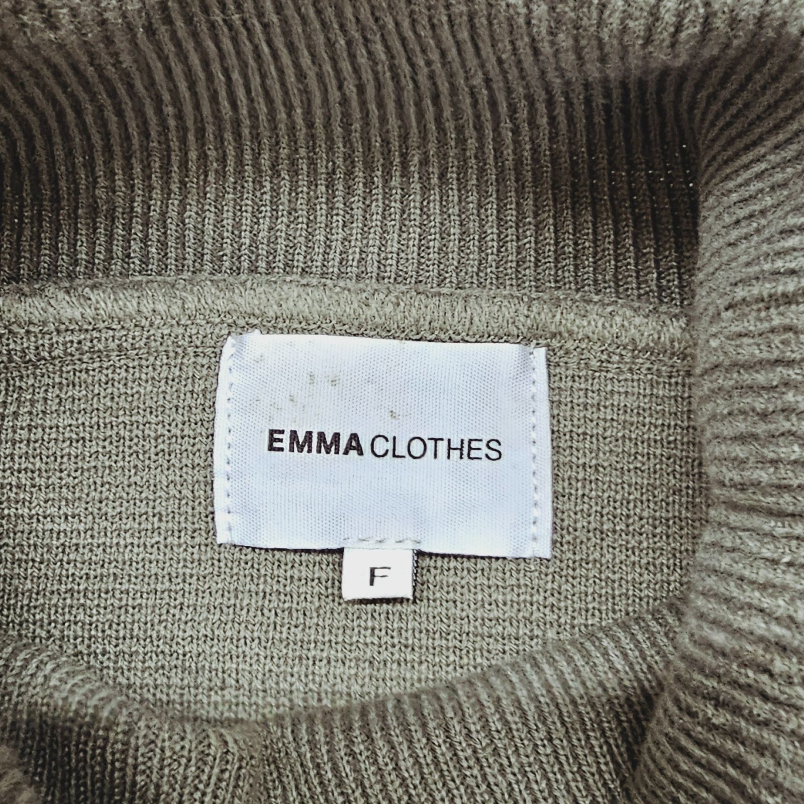 EMMA CLOTHES 】エマクローズ オーバーサイズ ミラノリブタートル