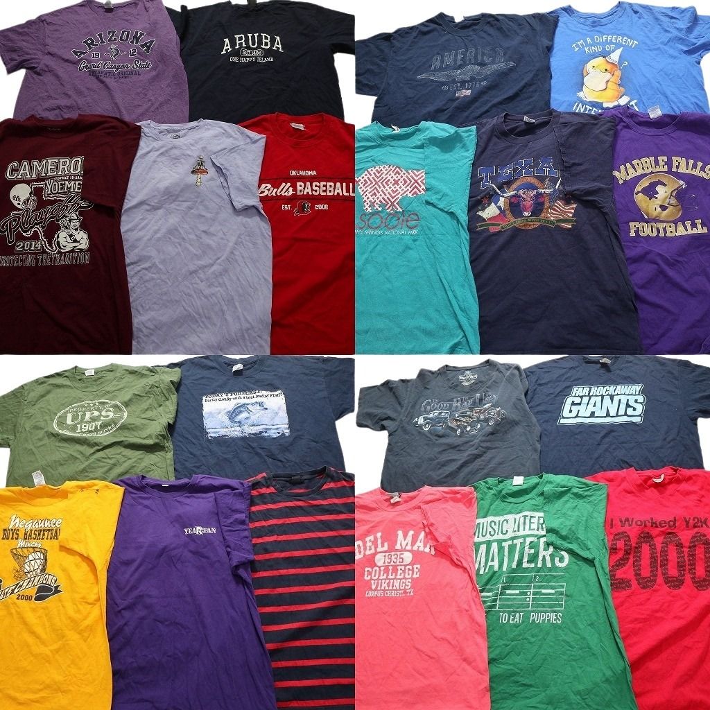 古着卸 まとめ売り アウトドアブランドMIX 半袖Tシャツ 16枚