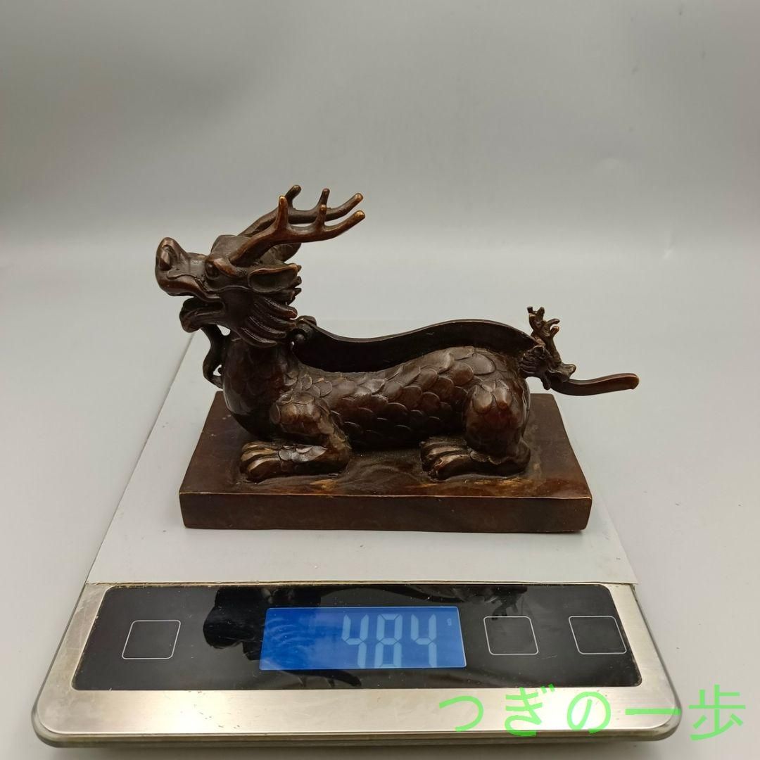 竜頭 押し切り 正義 化身 工芸品 美術品 置物 | 金属工芸