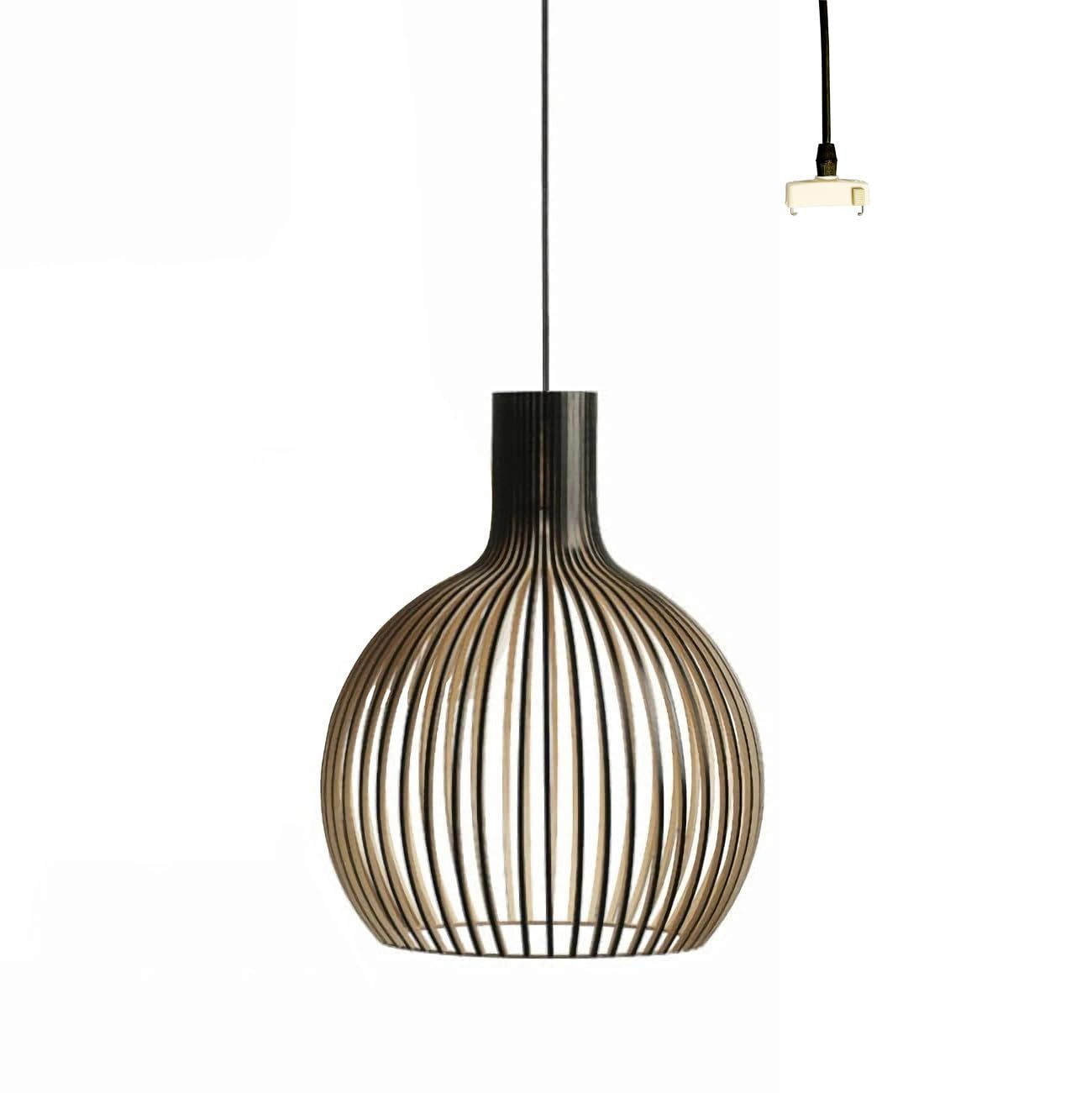 KY LEE ペンダントライト 木 和風 口金e26 アンティーク 天井照明 1灯 木製 リビング おしゃれ 吊下げ灯 照明器具 手作りライト シンプル デザイン インテリア照明