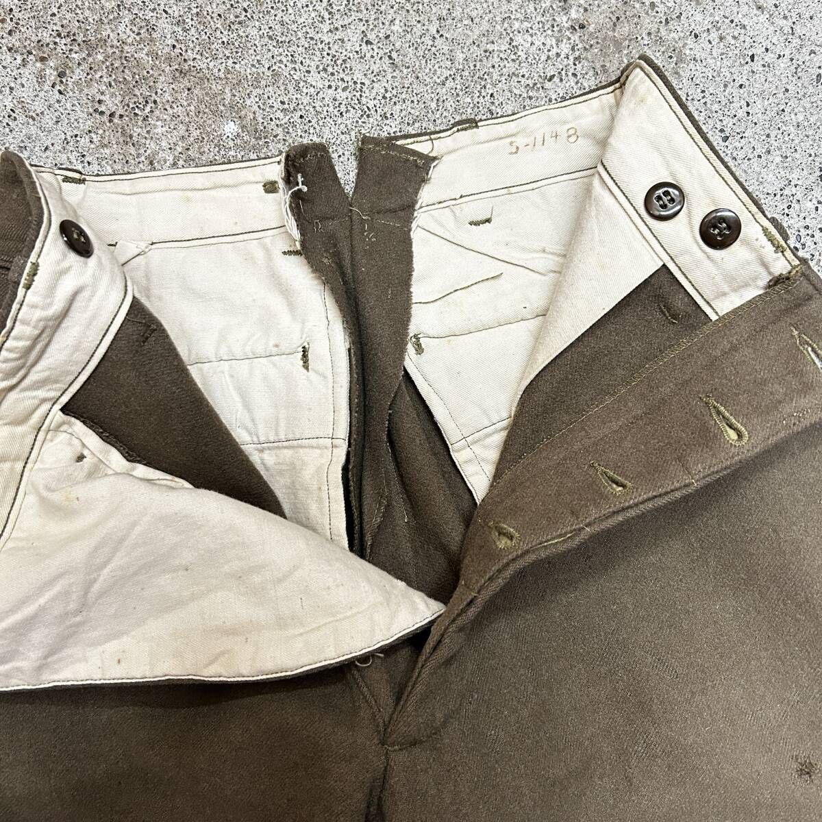 40s vintage！ us army / アメリカ軍 wool serge field trousers